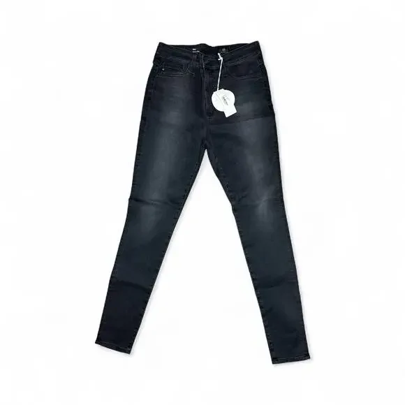 AG Adriano Goldschmied Mila Super High-Rise Skinny Jeans Washed Black Size 29 - Picture 2 of 8